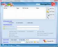 Pdf Encryption - A Restrictions Utility screenshot